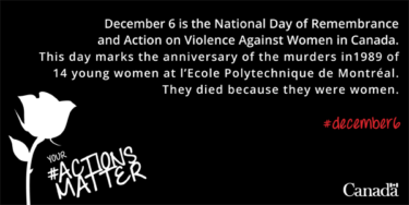 Day of Remembrance and Action on Violence Against Women